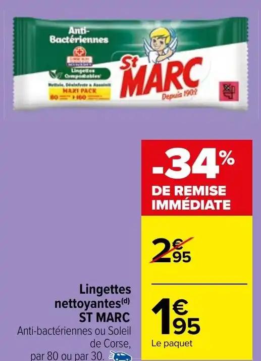 Lingettes nettoyantes (d) ST MARC
