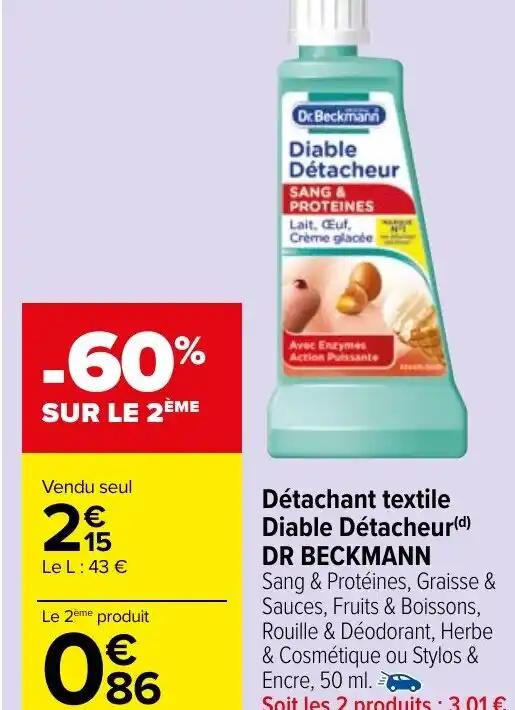 Détachant textile Diable Détacheur(d) DR BECKMANN
