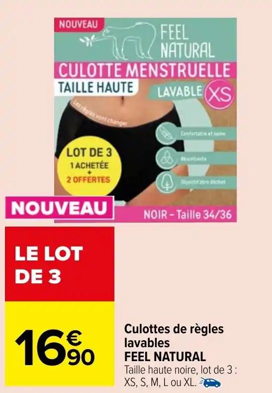 Culottes de règles lavables FEEL NATURAL