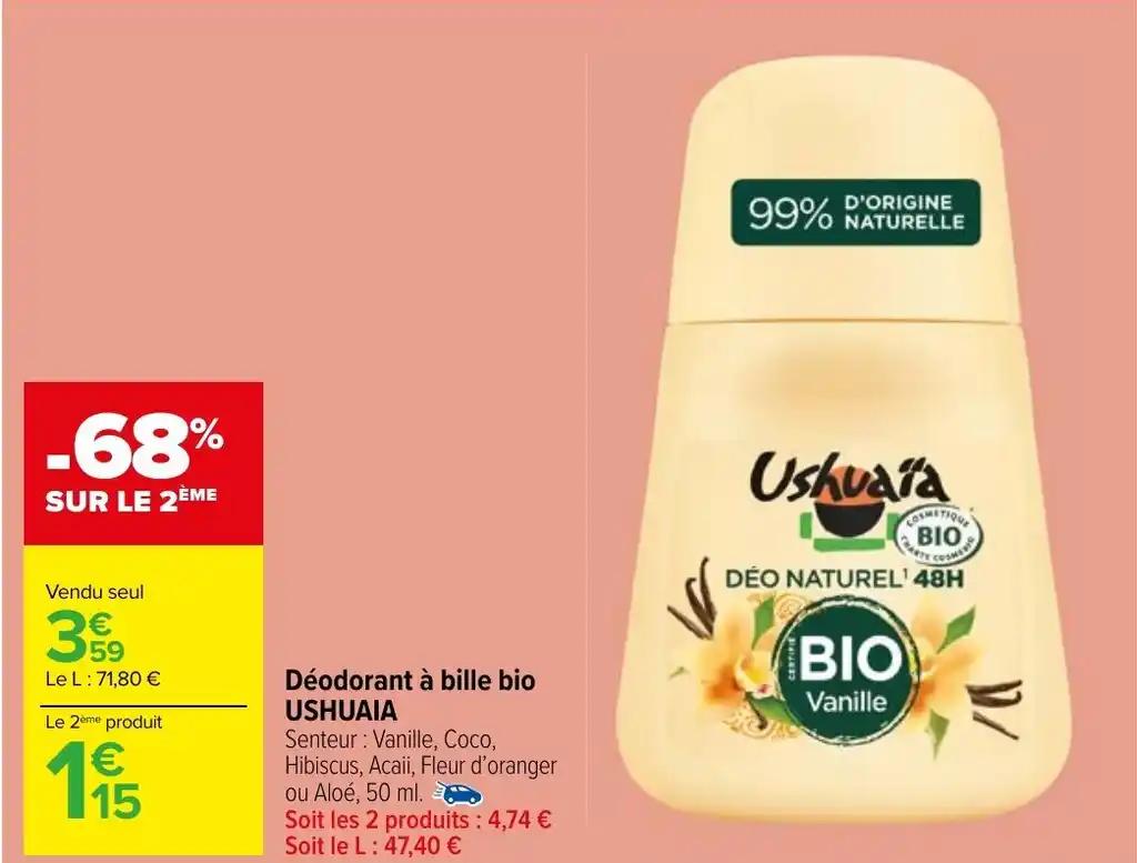 Déodorant à bille bio USHUAIA