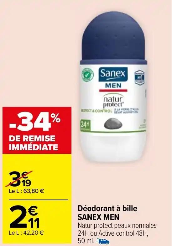 Déodorant à bille SANEX MEN
