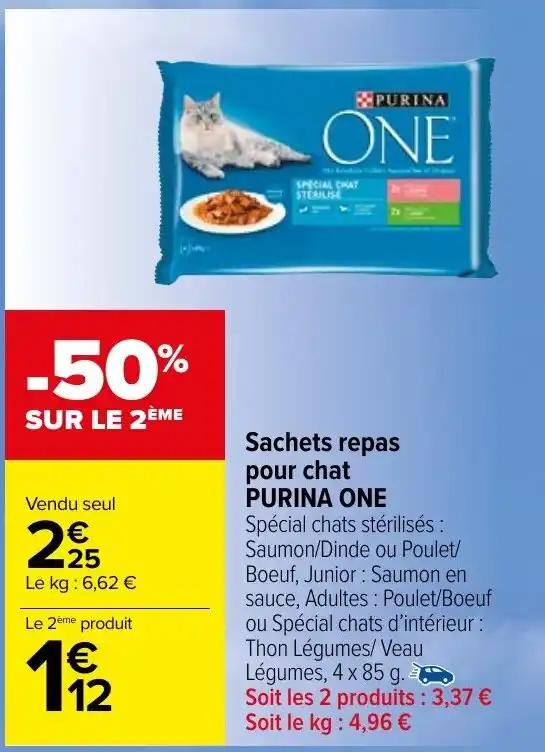 Sachets repas pour chat PURINA ONE