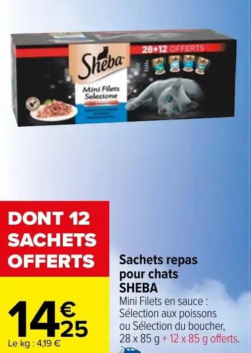Sachets repas pour chats SHEBA