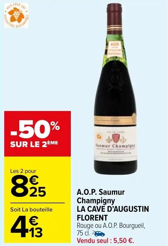 A.O.P. Saumur Champigny LA CAVE D'AUGUSTIN FLORENT
