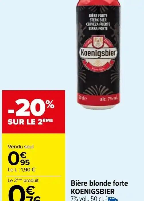 Bière blonde forte KOENIGSBIER