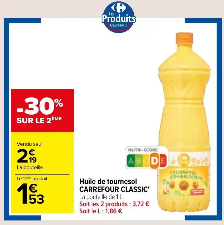Huile de tournesol CARREFOUR CLASSIC'