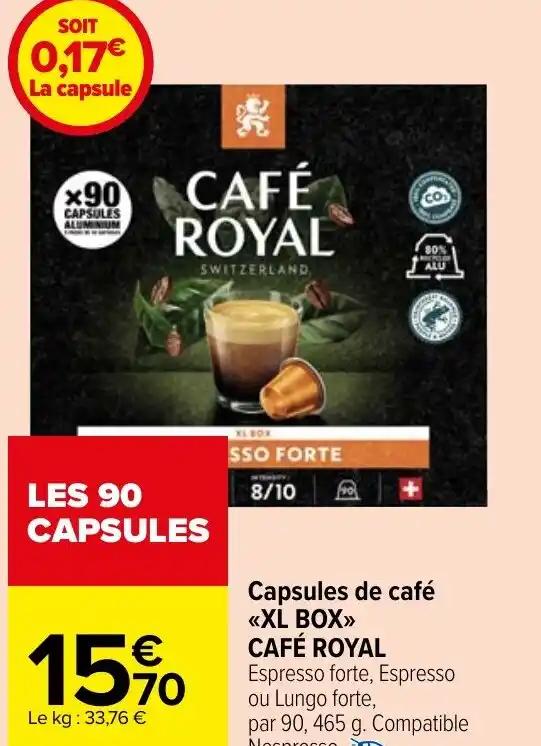 Capsules de café <<XL BOX>> CAFÉ ROYAL