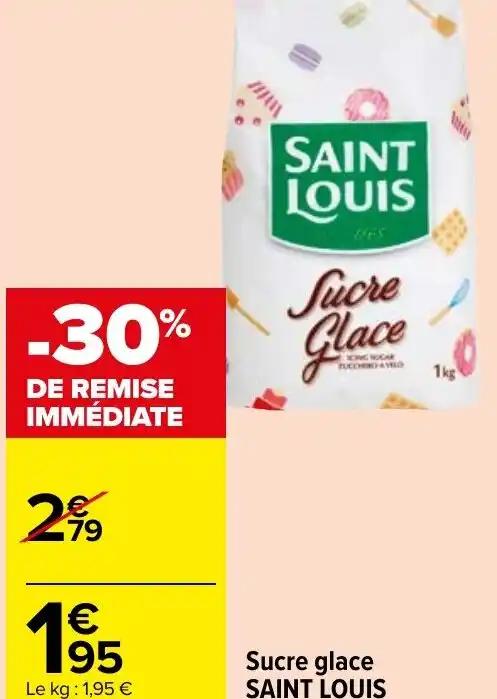 Sucre glace SAINT LOUIS 1 kg.