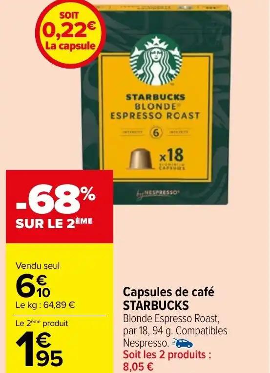 Capsules de café STARBUCKS