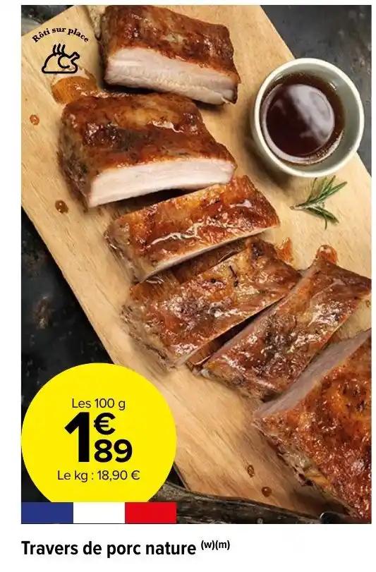 Travers de porc nature (w)(m)