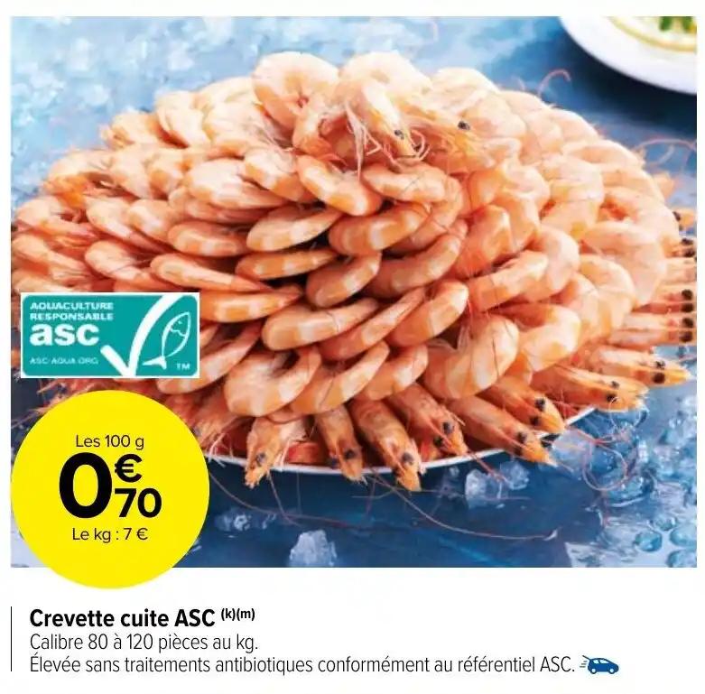 Crevette cuite ASC (k)(m)