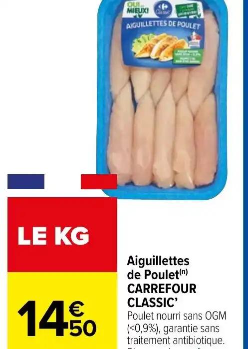 Aiguillettes de Poulet (n) CARREFOUR CLASSIC'
