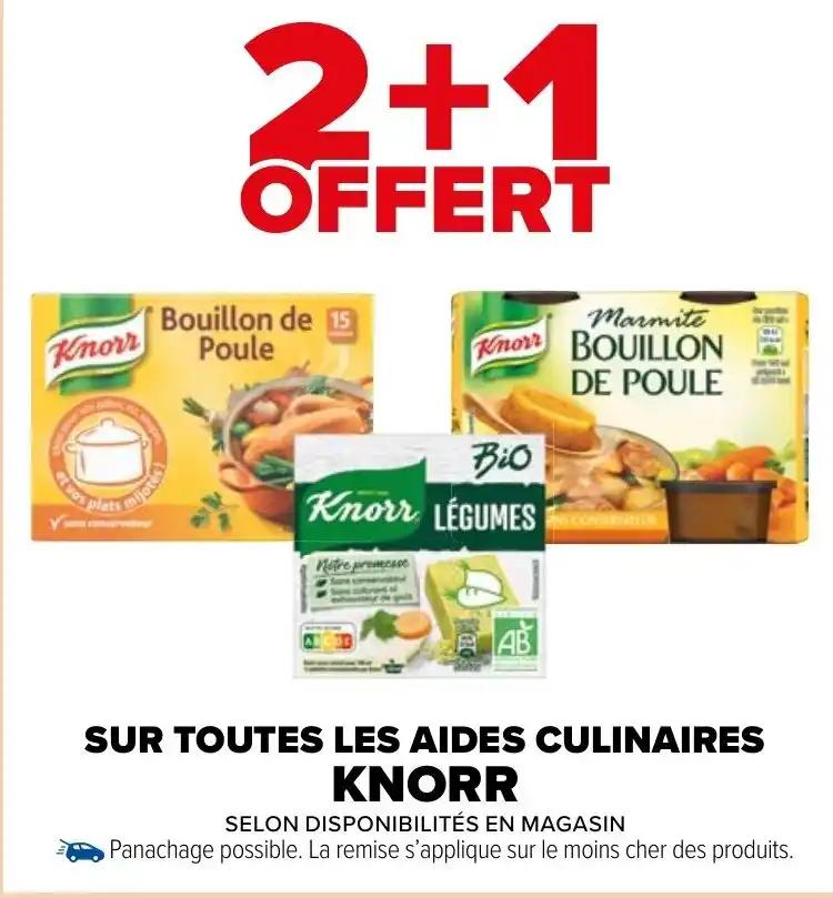 SUR TOUTES LES AIDES CULINAIRES KNORR