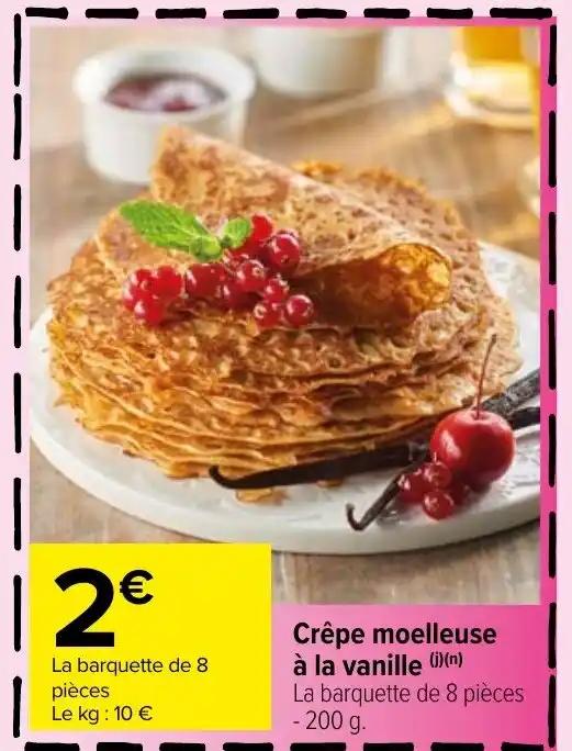 Crêpe moelleuse à la vanille (i)(n)