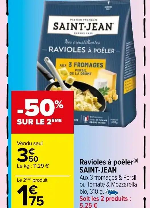 Ravioles à poêler (P) SAINT-JEAN