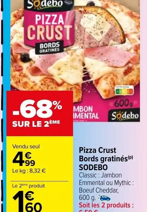 Pizza Crust Bords gratinés (P) SODEBO