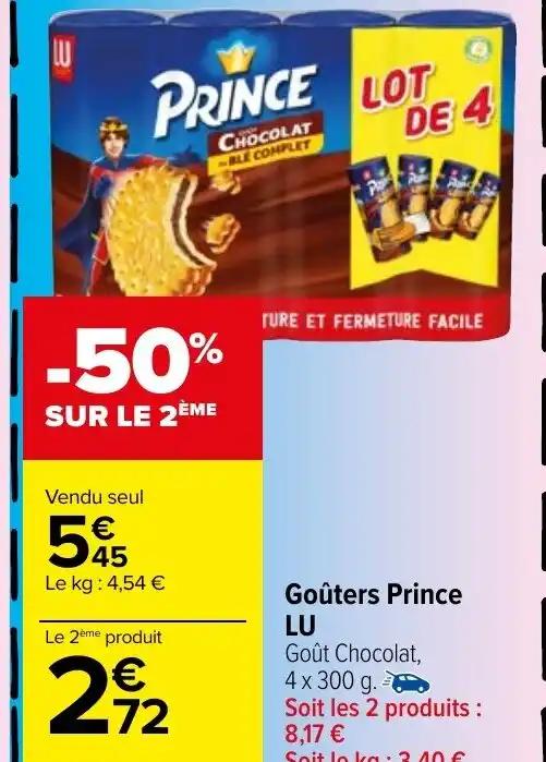 Goûters Prince LU