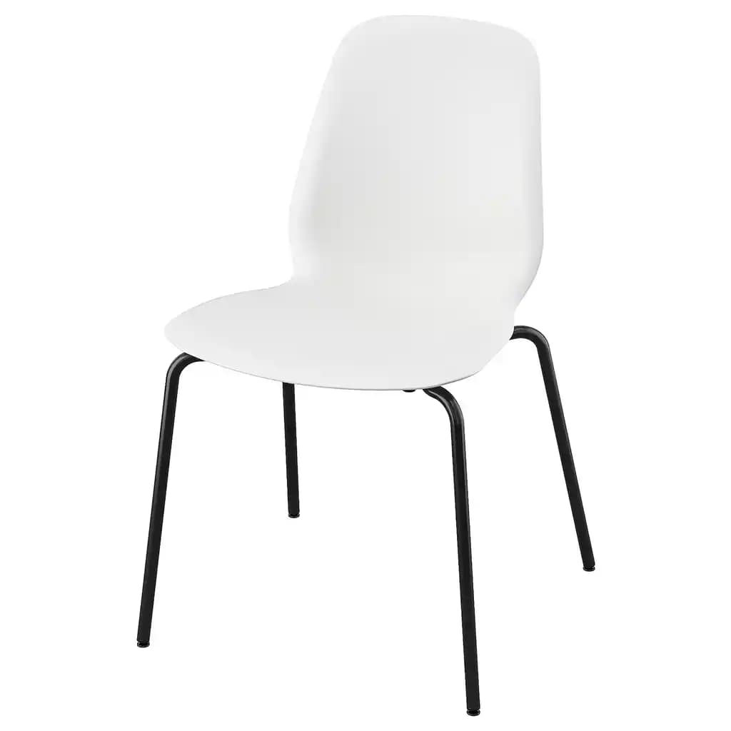 LidÅs Chaise, blanc/sefast noir