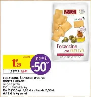 Bonta lucane - focaccine à l'huile d'olive