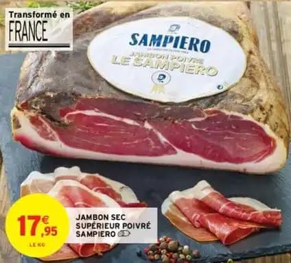 Jambon sec supérieur poivré sampiero