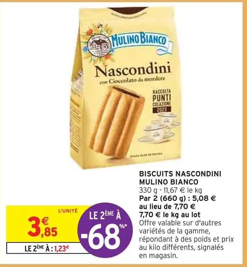 MULINO BIANCO BISCUITS NASCONDINI