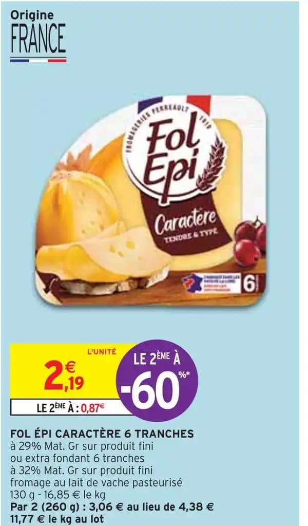 FOL ÉPI FOL ÉPI CARACTÈRE 6 TRANCHES