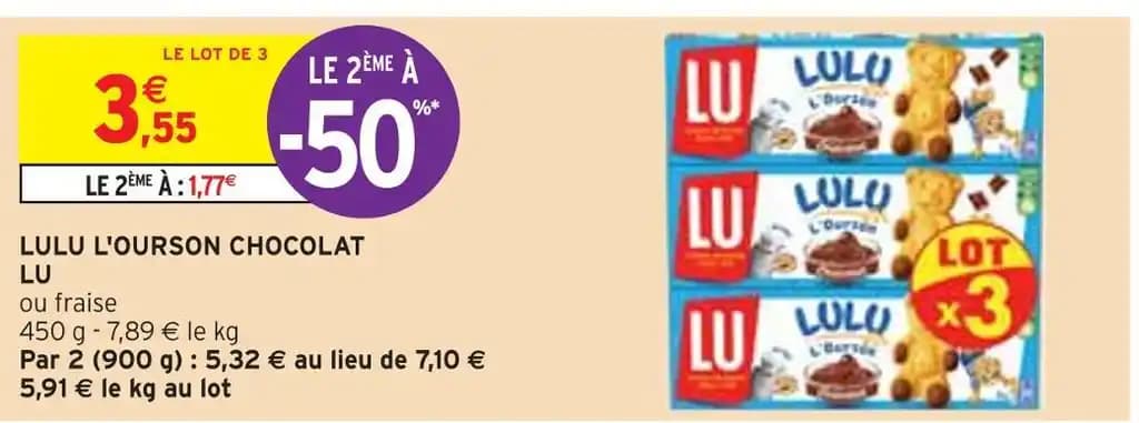 LU LULU L'OURSON CHOCOLAT