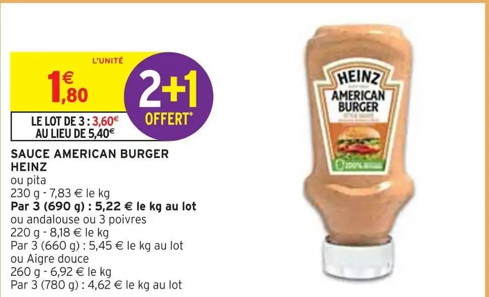 HEINZ SAUCE AMERICAN BURGER