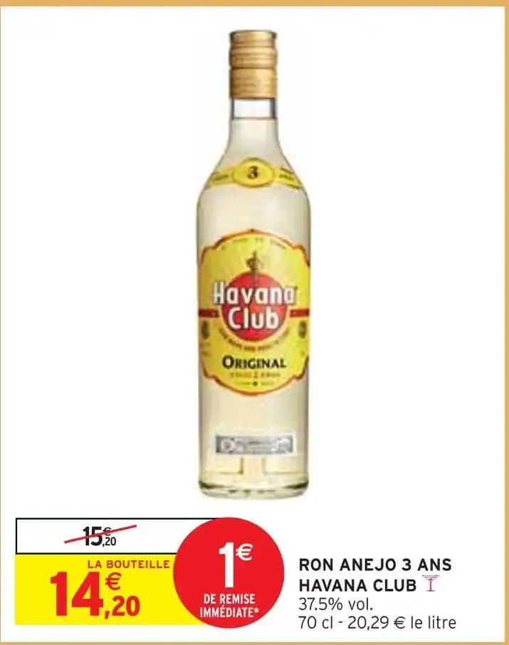 HAVANA CLUB RON ANEJO 3 ANS