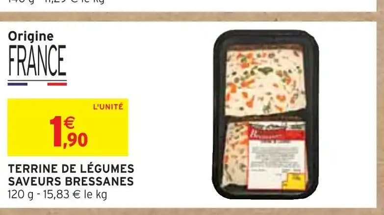 SAVEURS BRESSANES TERRINE DE LÉGUMES
