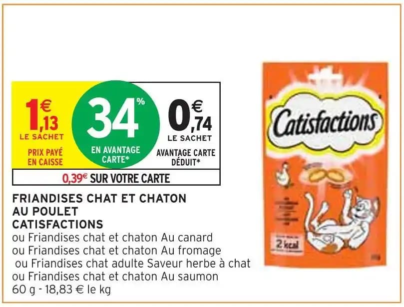 CATISFACTIONS FRIANDISES CHAT ET CHATON AU POULET