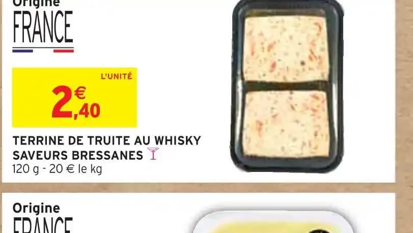 TERRINE DE TRUITE AU WHISKY SAVEURS BRESSANES