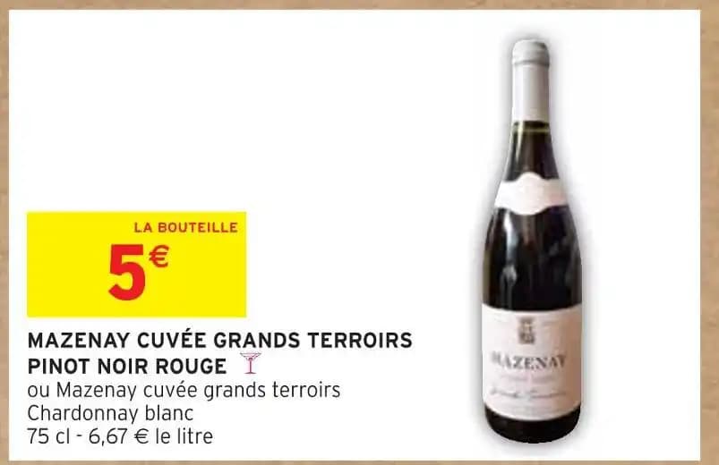 MAZENAY CUVÉE GRANDS TERROIRS PINOT NOIR ROUGE