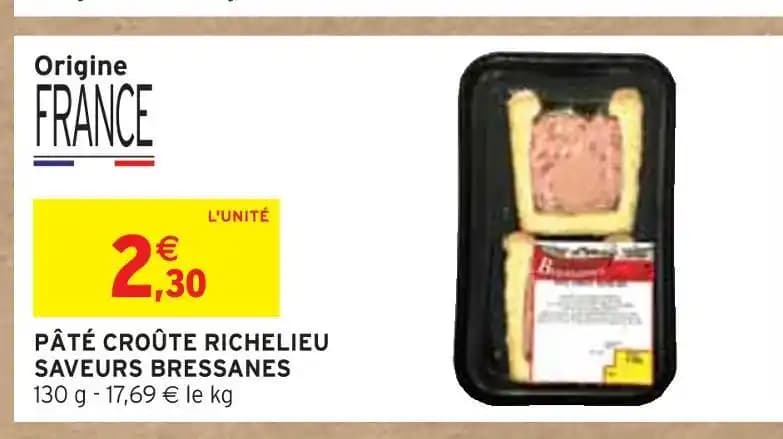 RICHELIEU PÂTÉ CROÛTE SAVEURS BRESSANES