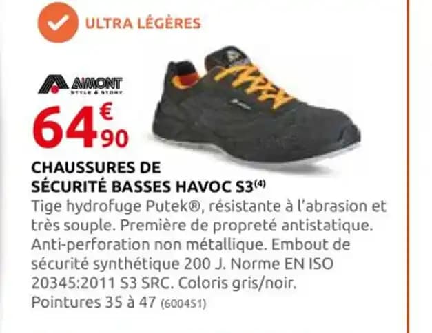 CHAUSSURES DE SÉCURITÉ BASSES HAVOC S3 (4)