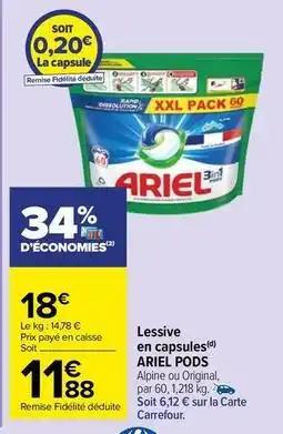 Ariel - lessive en capsules pods