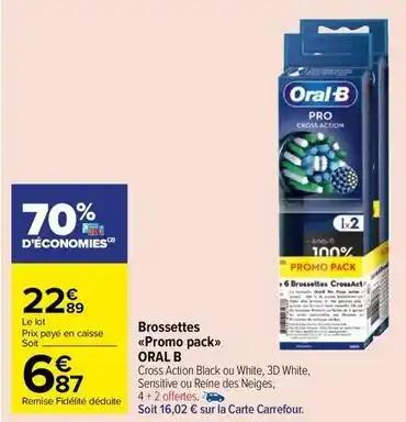 Oral-b - brossettes promo pack