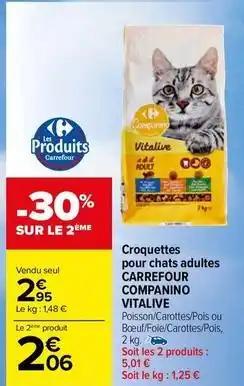 Carrefour - croquettes pour chats adultes