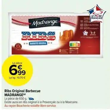 Madrange - ribs original barbecue