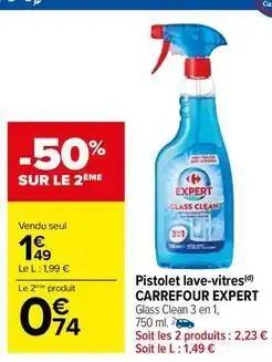 Carrefour - pistolet lave-vitres expert