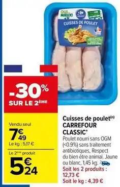 Carrefour - cuisses de poulet classic'