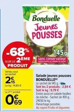 Bonduelle - salade jeunes pousses