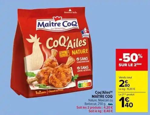 Maître coq - coq'ailes