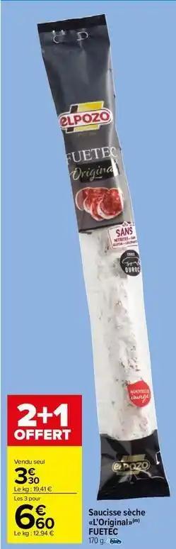 Elpozo - saucisse seche