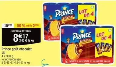 Prince - chocolat prince gout