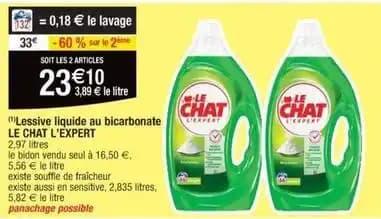 Le chat lexpert - lessive liquide au bicarbonate