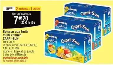 Capri sun - boisson aux fruits multi vitamin