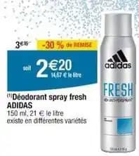 Adidas - deodorant spray fresh