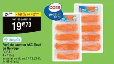 Cora - pave de saumon asc eleve en norvege