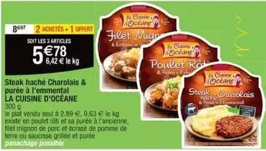 La cuisine d'océane - steak haché charolais & purée à l'emmental